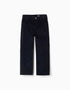 Pantalon en velours côtelé avec poches You&Me pour garçon, bleu marine