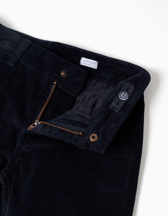 Straight fit corduroy trousers with pockets You&Me for boys, navy blue