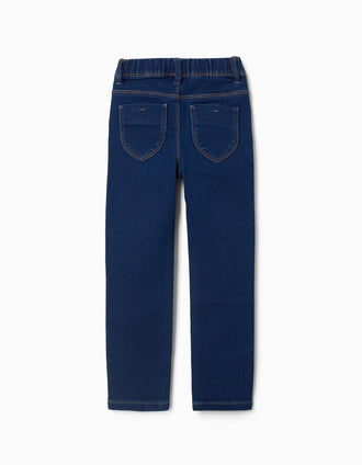 Jegging con 4 bolsillos para niña, azul oscuro