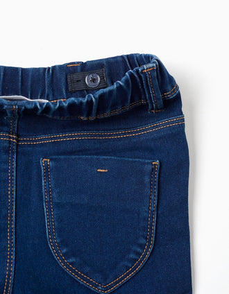 Jegging con 4 bolsillos para niña, azul oscuro