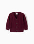 Gilet en laine mélangée à détails torsadés You&Me pour bébé garçon, rouge