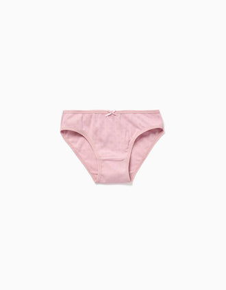 Pack de 5 cuecas de algodão para menina, rosa/amarelo/branco/bege