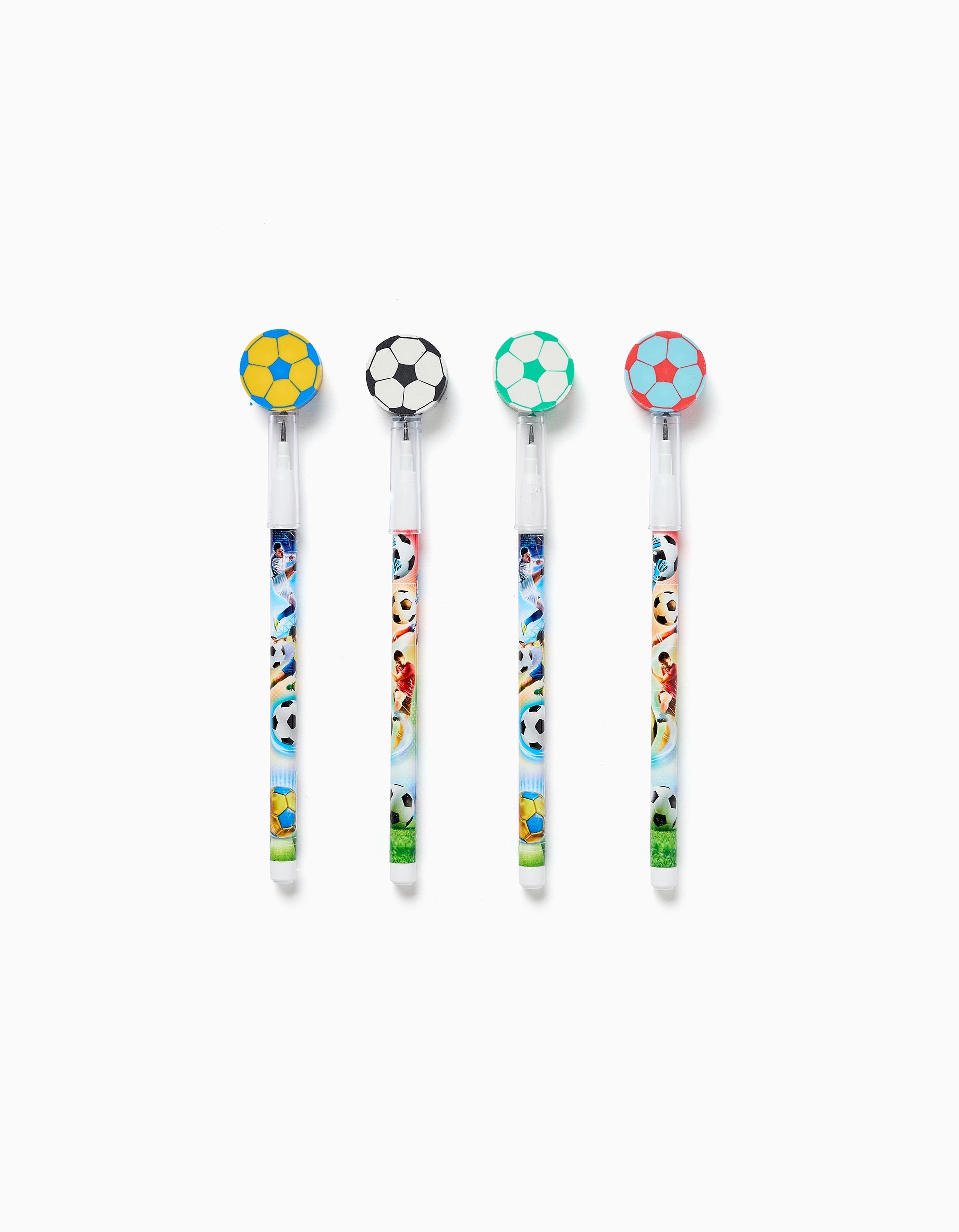 Infinite pencil with football-shaped rubber for children, assorted