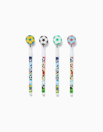 Lápis infinito com borracha bola de futebol para criança, sortido