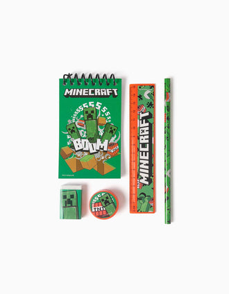 Set de papeterie Minecraft pour garçon, 4A+