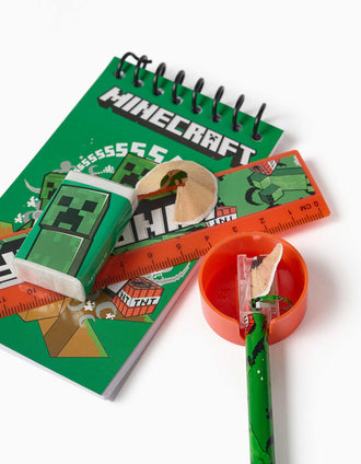 Set de papeterie Minecraft pour garçon, 4A+
