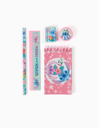 Stationery set Disney Stitch and Angel for girls, 4Y+