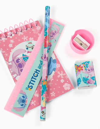 Stationery set Disney Stitch and Angel for girls, 4Y+