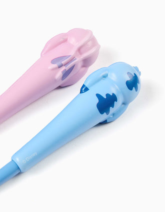 Pack de 2 bolígrafos squishy Stitch y Angel para niña 3A+, rosa/azul