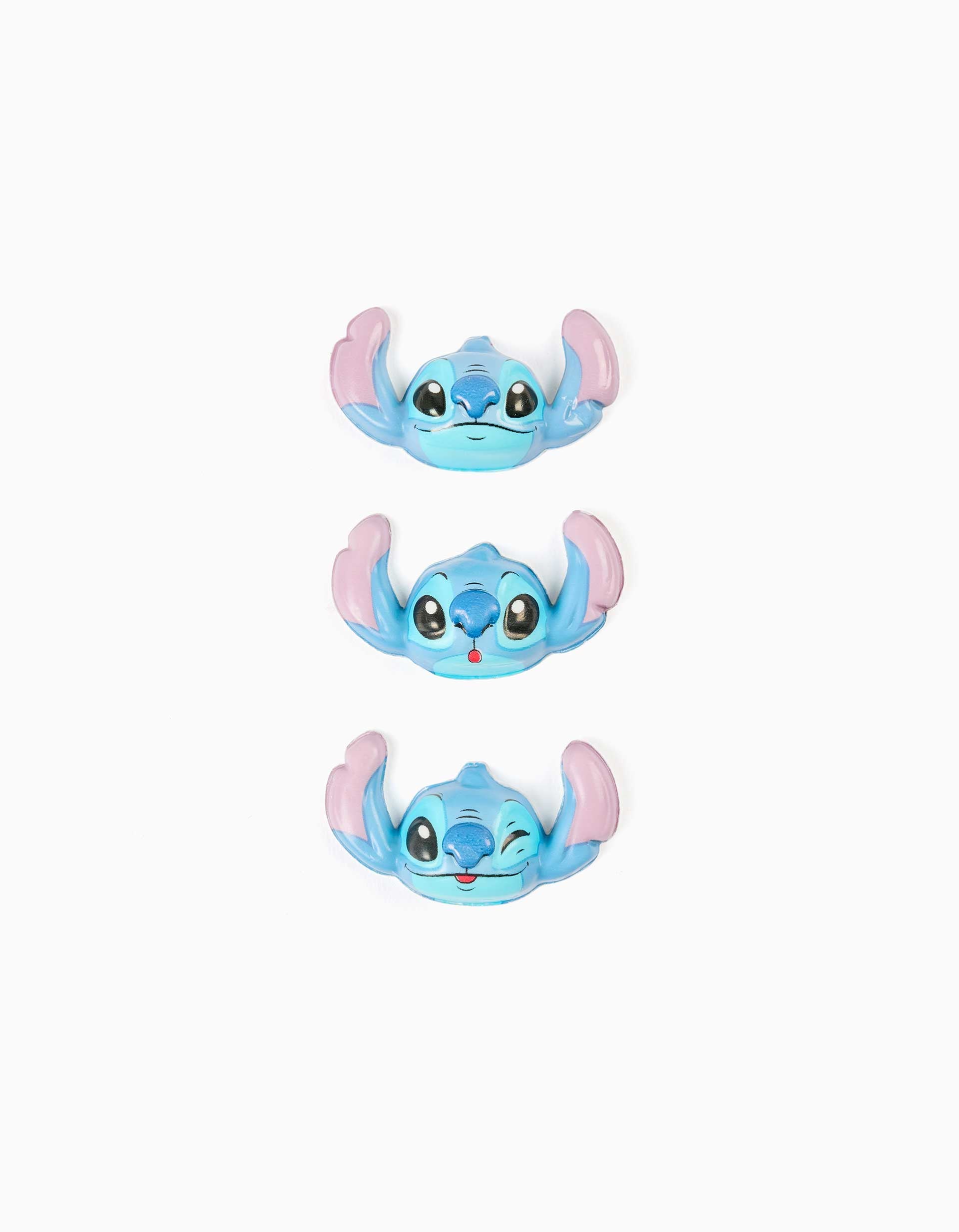 Pack de 3 pegatinas squishy de Stitch para niños 3A+, azul