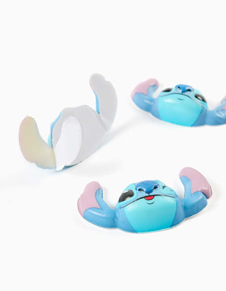 Pack de 3 pegatinas squishy de Stitch para niños 3A+, azul