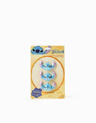 Pack de 3 pegatinas squishy de Stitch para niños 3A+, azul