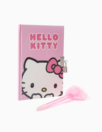 Coffret journal intime et accessoires Hello Kitty pour fille 3A+, rose