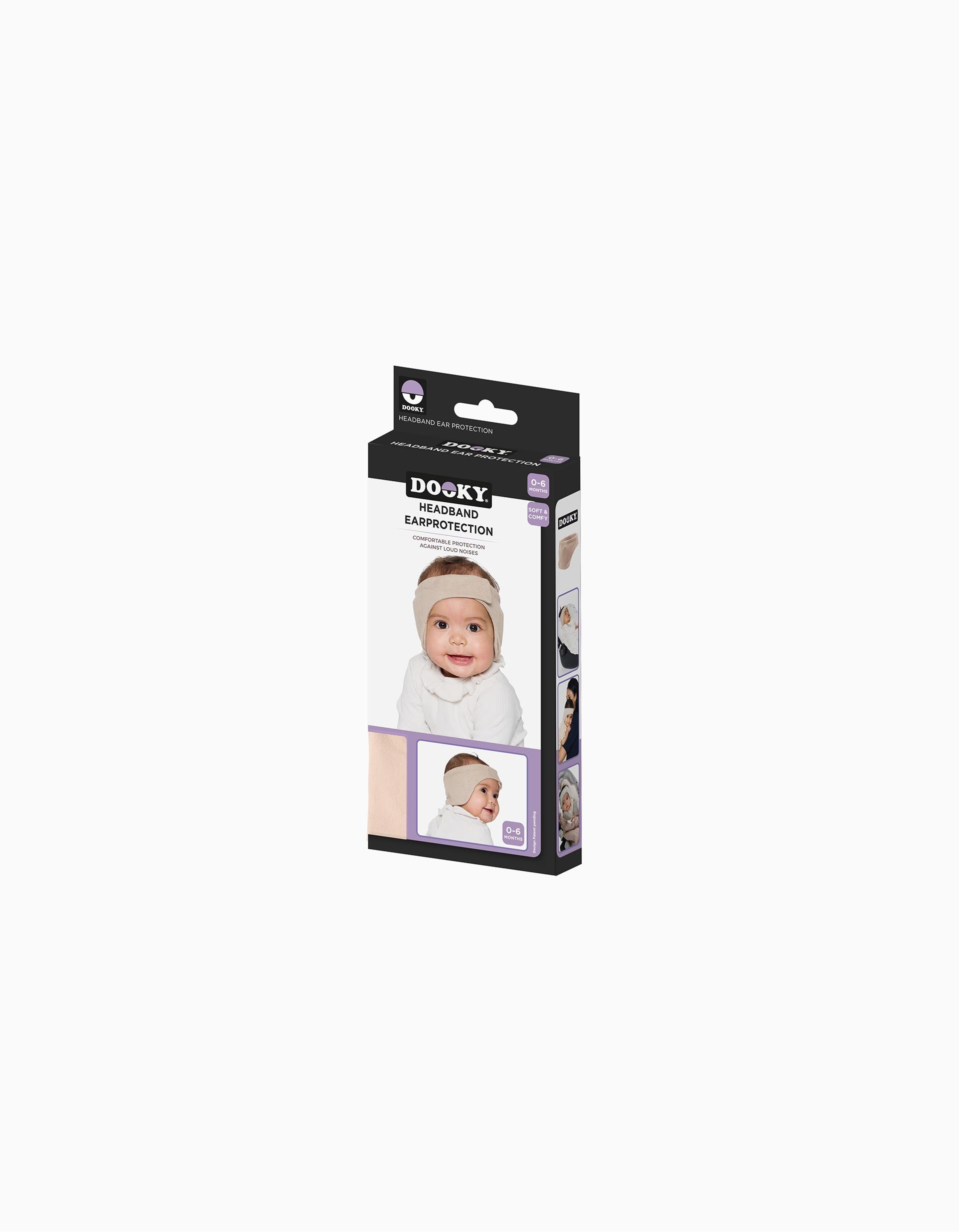 Diadema Protectora de Oídos para Bebés Dooky 0-6M, Beige