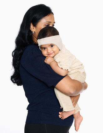 Diadema Protectora de Oídos para Bebés Dooky 0-6M, Beige