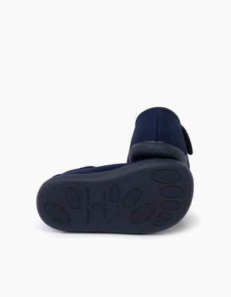Merceditas Barefoot Pisamonas para bebé y niña, azul oscuro