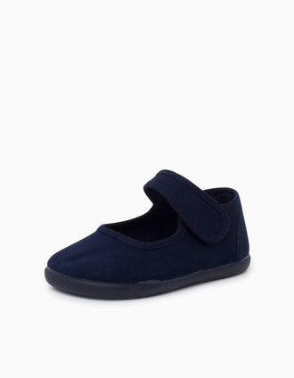 Merceditas Barefoot Pisamonas para bebé y niña, azul oscuro