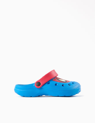 Zuecos de EVA con estampado de Spider-Man para niño, azul/rojo