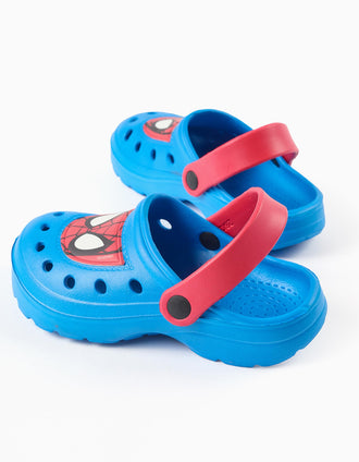 Zuecos de EVA con estampado de Spider-Man para niño, azul/rojo