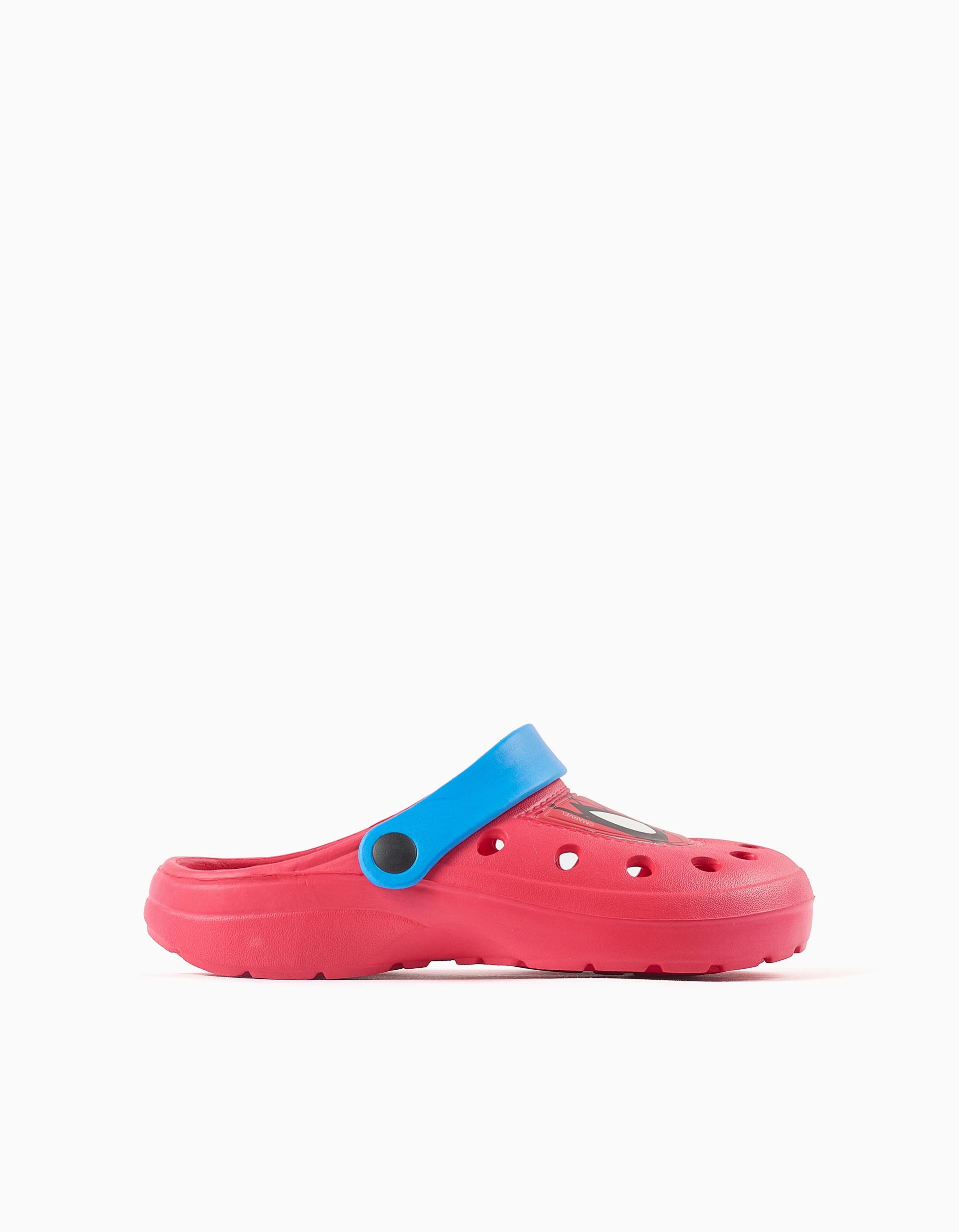 Zuecos de EVA con estampado de Spider-Man para niño, rojo/azul