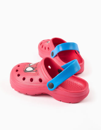 Zuecos de EVA con estampado de Spider-Man para niño, rojo/azul