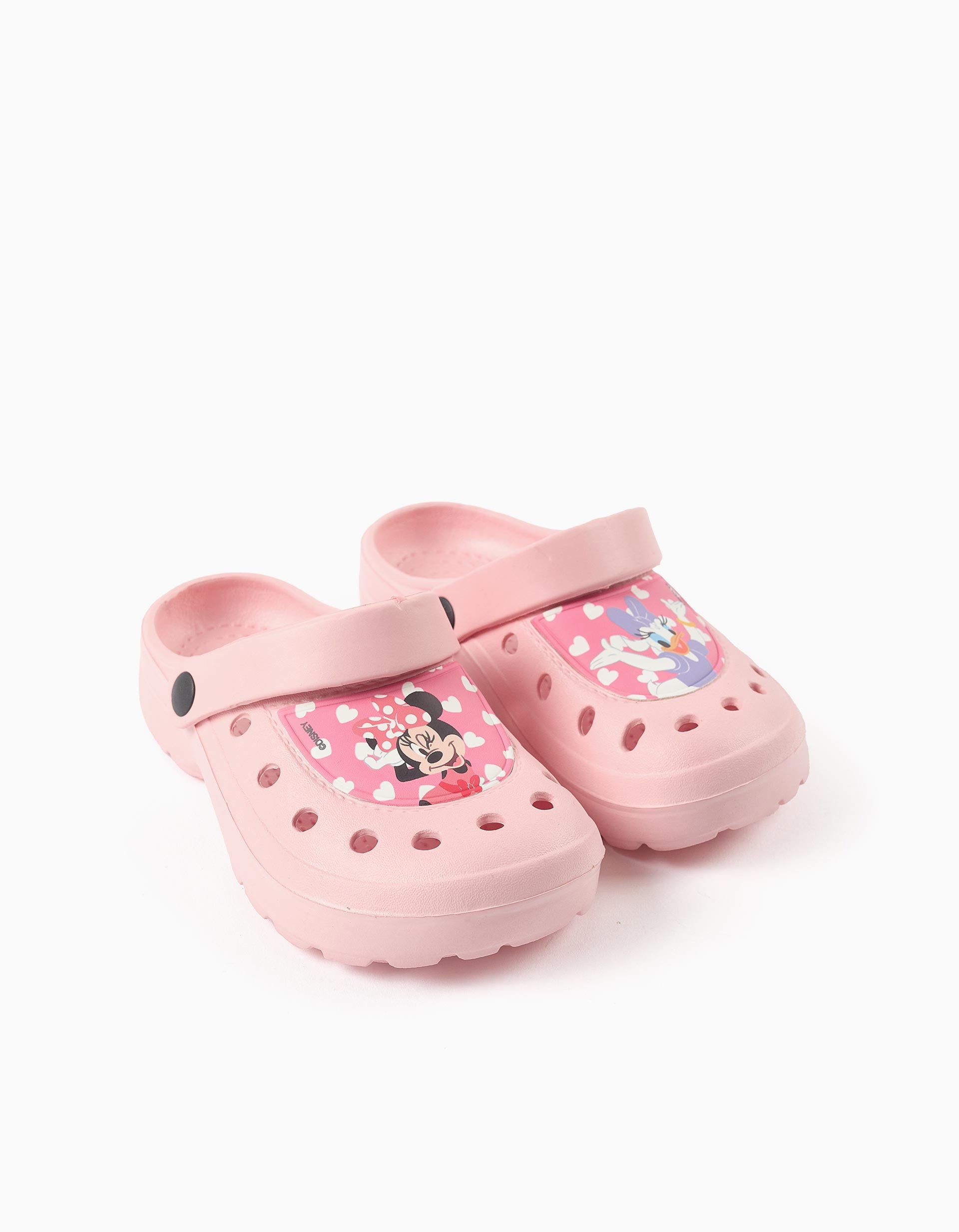 Sabots en EVA avec imprimé Minnie et Daisy pour fille, rose clair
