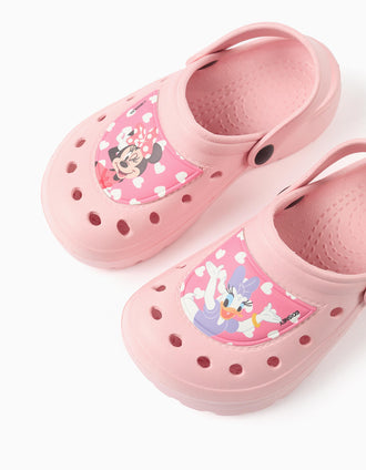 Sabots en EVA avec imprimé Minnie et Daisy pour fille, rose clair