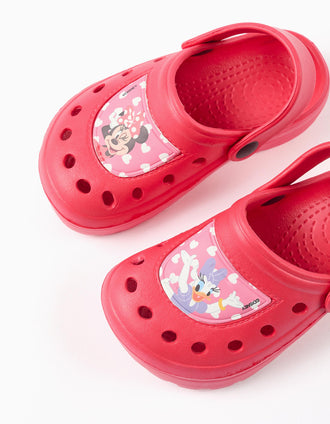 Sabots en EVA avec imprimé Minnie et Daisy pour fille, rouge