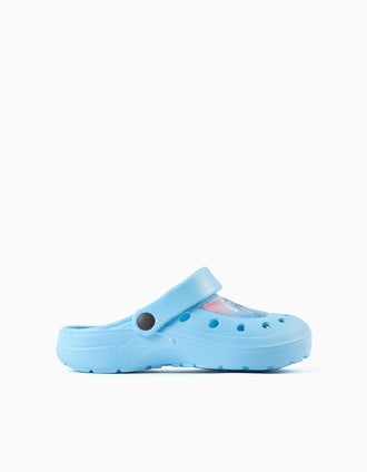 Sabots en EVA avec imprimé Stitch et Angel pour fille, bleu clair