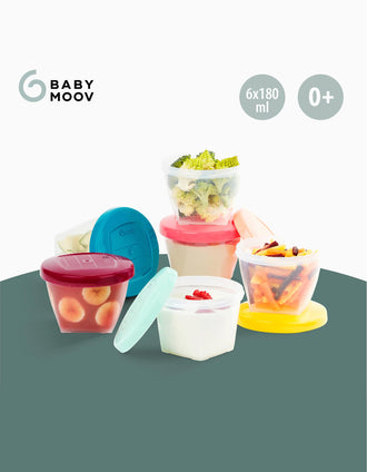 Pack of 6 Containers 180 ml Babymoov