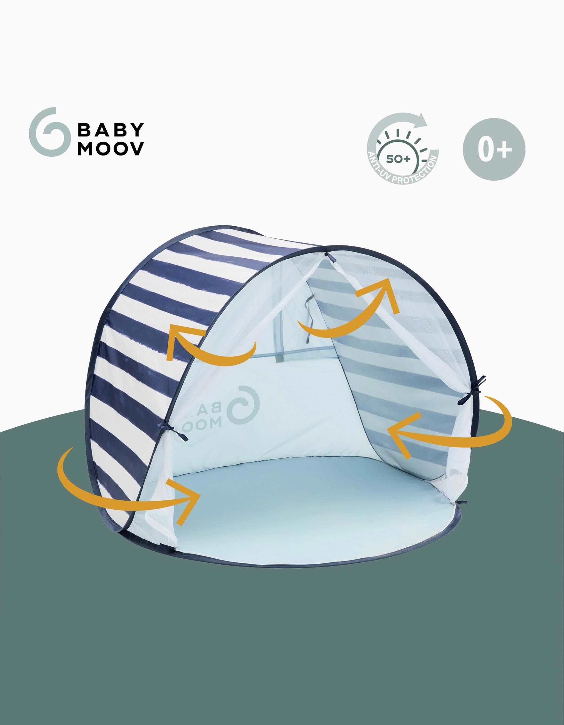 Tenda Anti-UV com Proteção UPF 50+ Babymoov 0M+, Marinho