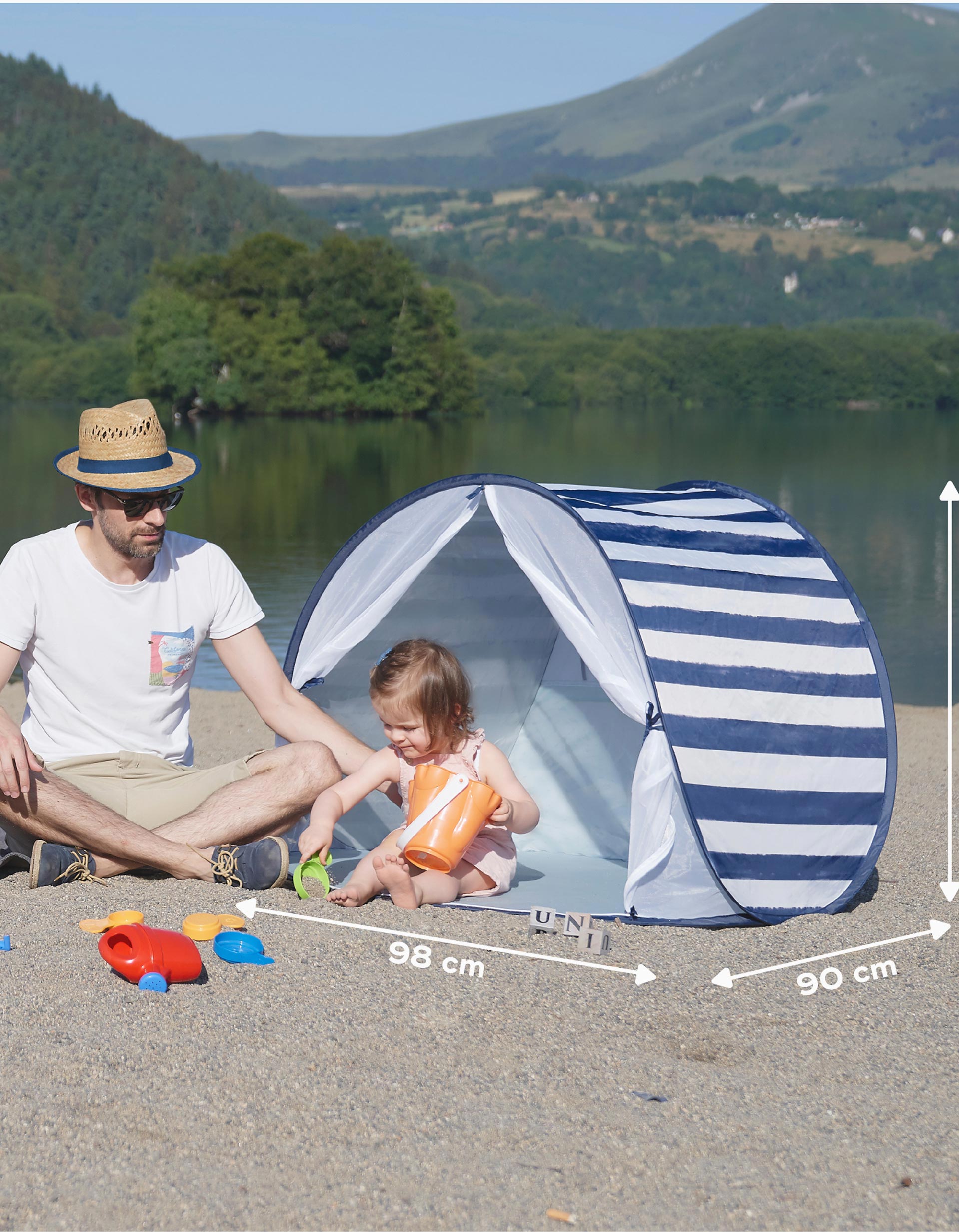 Tenda Anti-UV com Proteção UPF 50+ Babymoov 0M+, Marinho