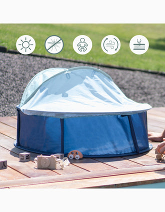 2-in-1 Anti-UV Tent and Playpen Babymoov 0M+, Navy