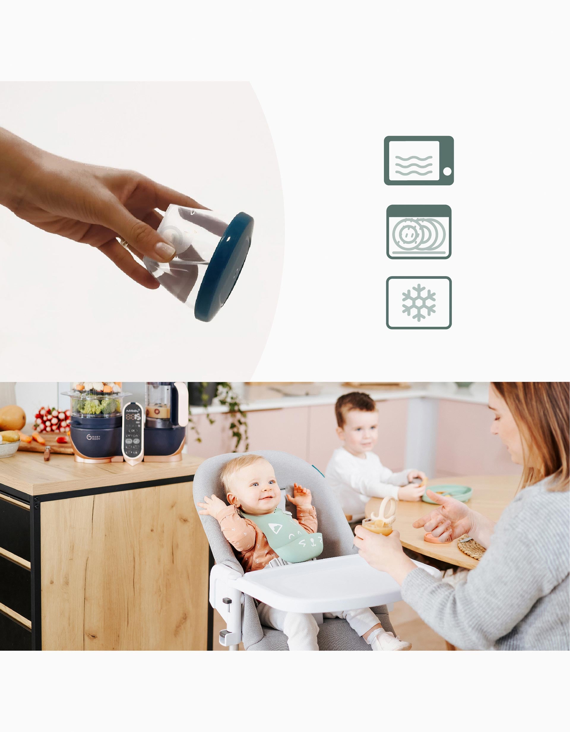 Pack of 6 Containers 250 ml Babymoov