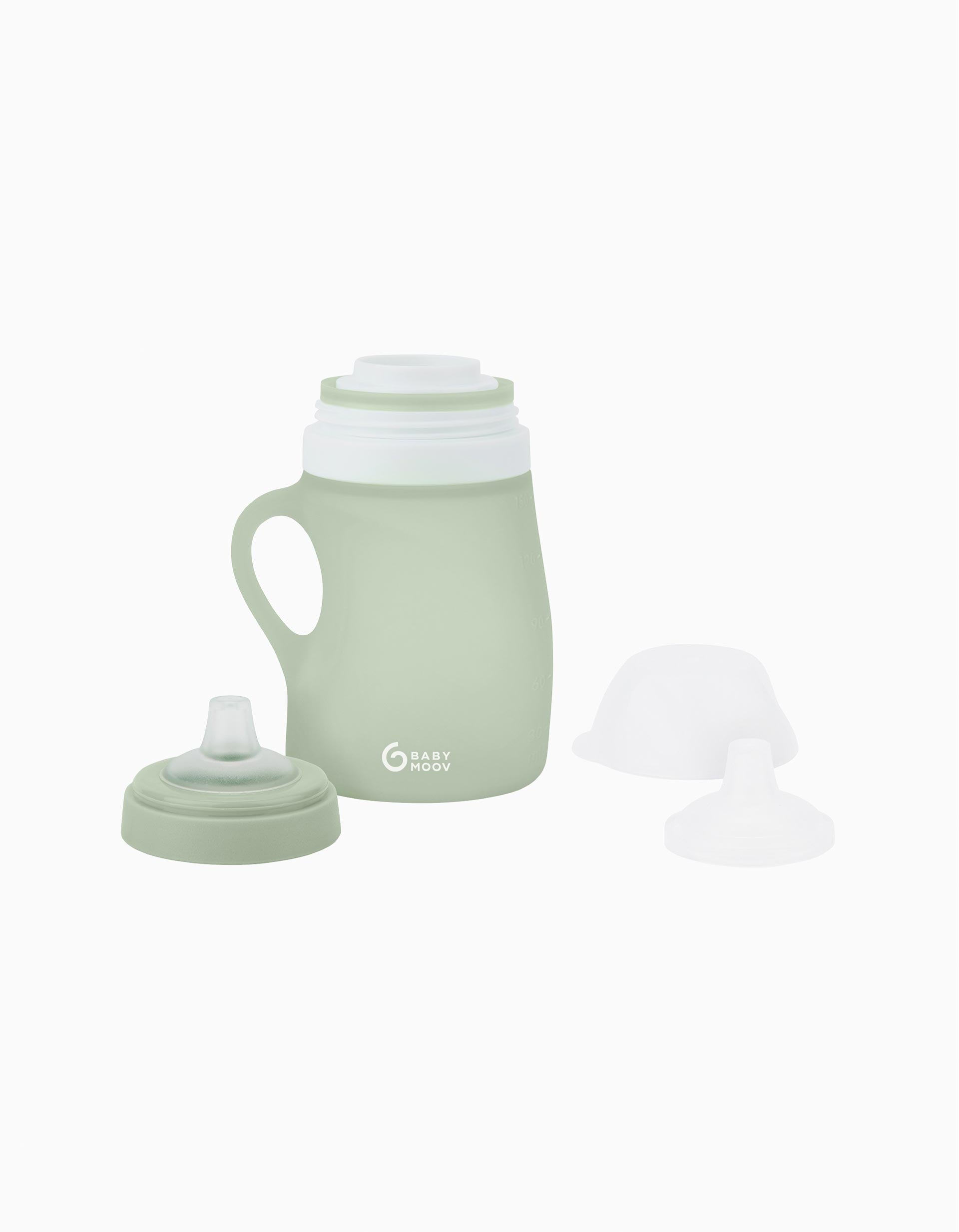 Biberón Ergonómico de Silicona 150 Ml Babymoov, 6M+