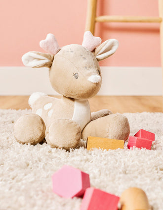 Peluche Cerf 30 cm Nattou 0M+, Beige
