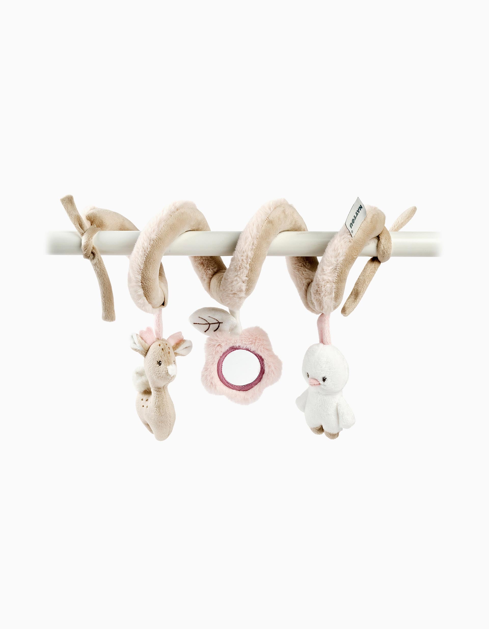 Espiral de Atividades 28 cm Nattou 0M+, Bege