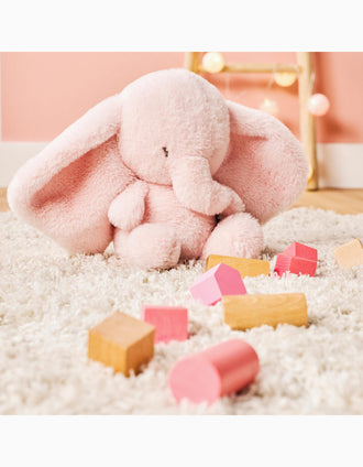 Peluche Éléphant 30 cm Nattou 0M+, Rose