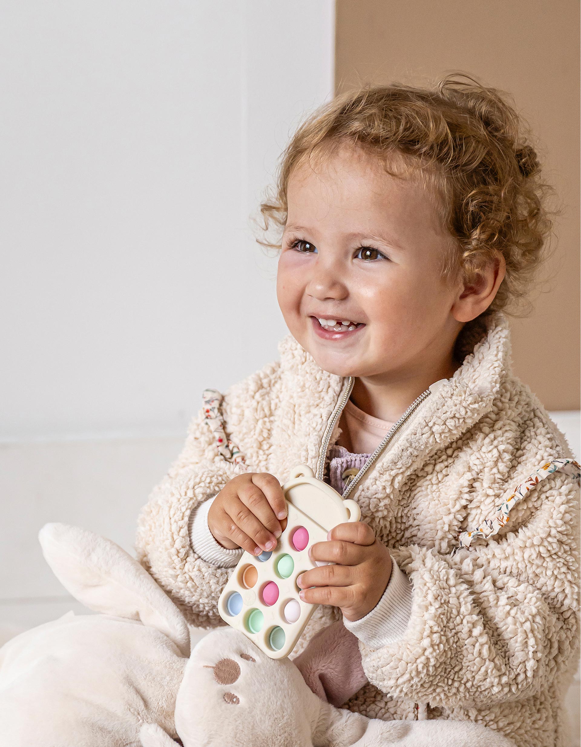 Silicone Toy and Teether Pop Phone 0M+