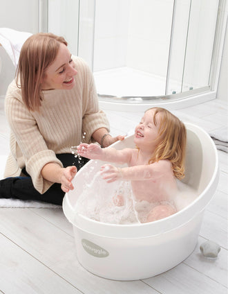 Toddler Bathtub Shnuggle, White