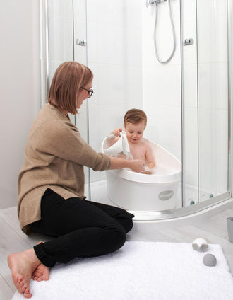 Toddler Bathtub Shnuggle, White