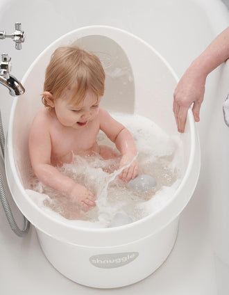 Toddler Bathtub Shnuggle, White