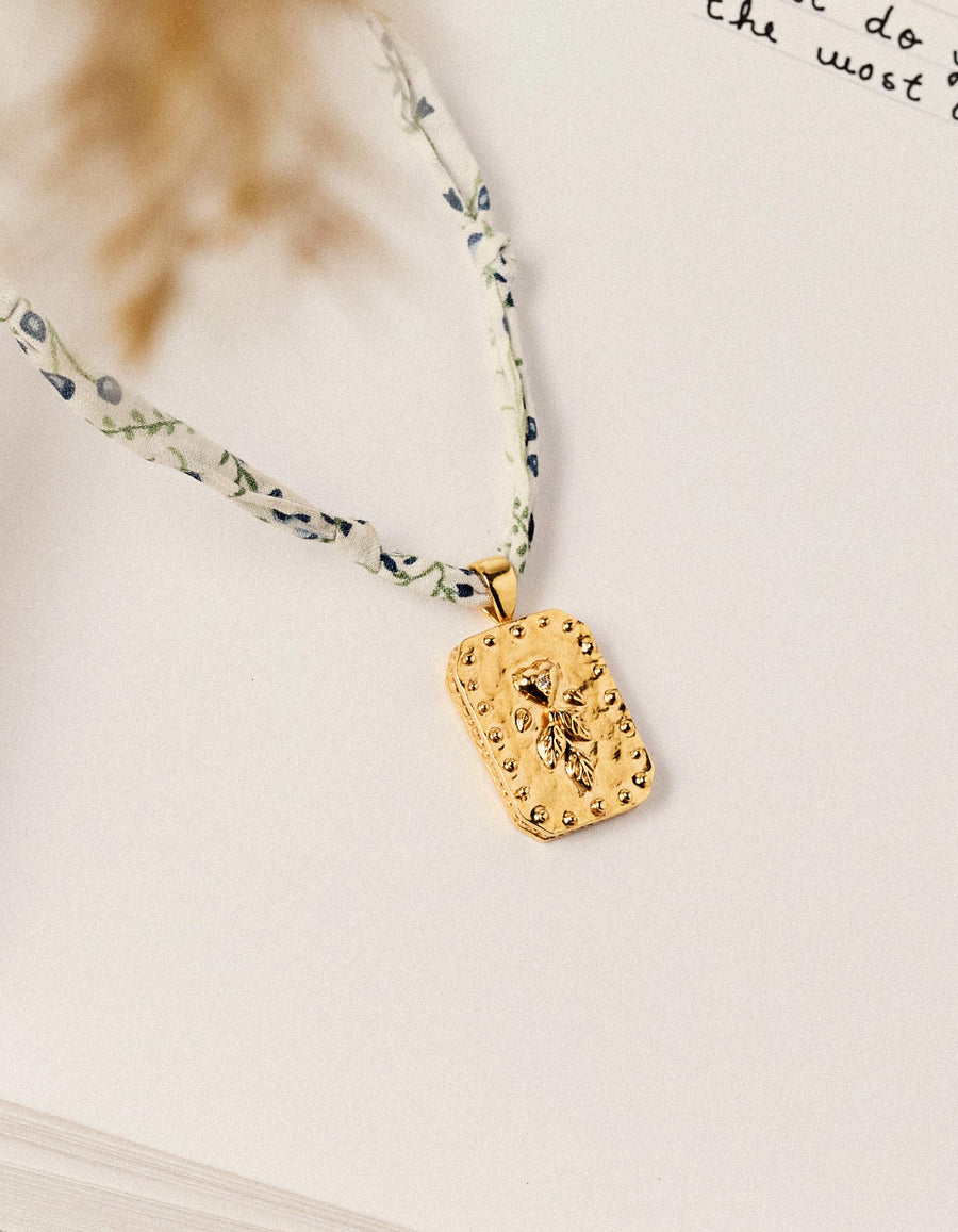 Colar com medalhão em banho de ouro You&Me