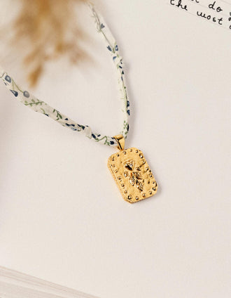 Colar com medalhão em banho de ouro You&Me