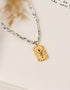 Gold-plated medallion necklace You&Me