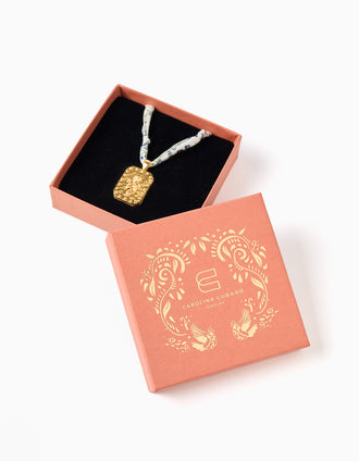 Colar com medalhão em banho de ouro You&Me