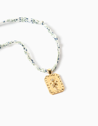 Colar com medalhão em banho de ouro You&Me