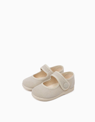Babies en lin Pisamonas pour bébé fille, beige