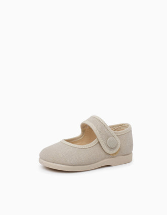 Babies en lin Pisamonas pour bébé fille, beige