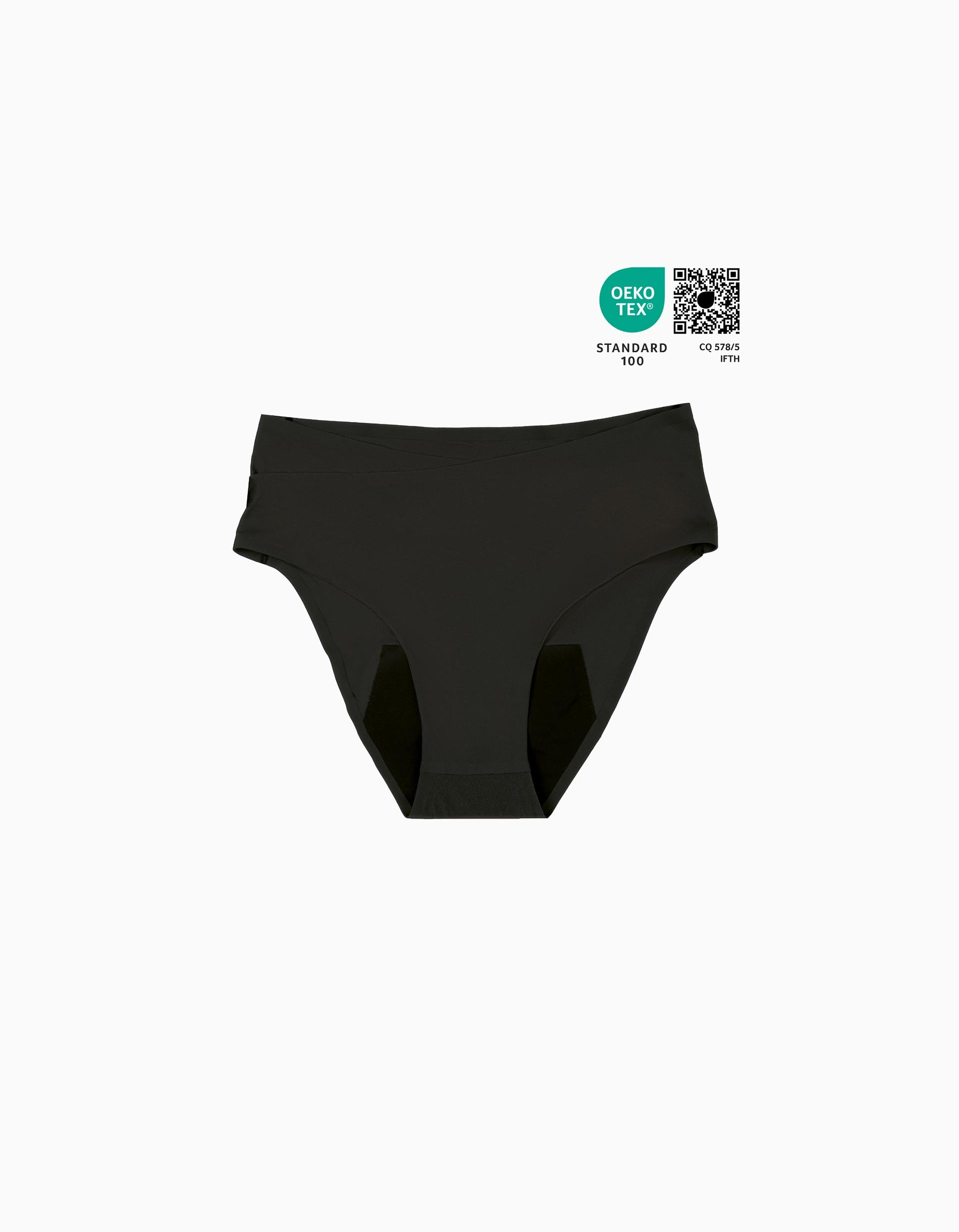 Cuecas para Pós-Parto e Menstruação Flowly Doomoo L-XL-2XL, Preto
